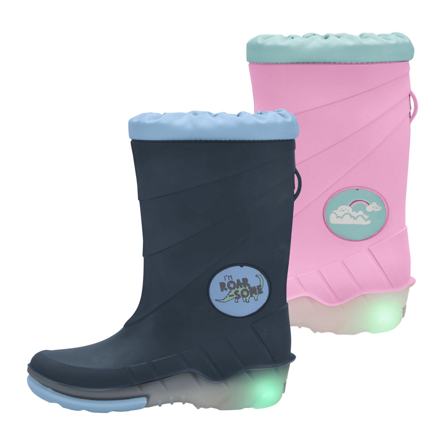 KUNIBOO® Kinder-Blinkregenstiefel
