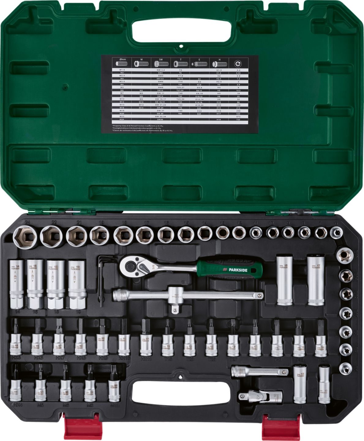 Изображение на Parkside® Комплект тресчотки
с накрайници
