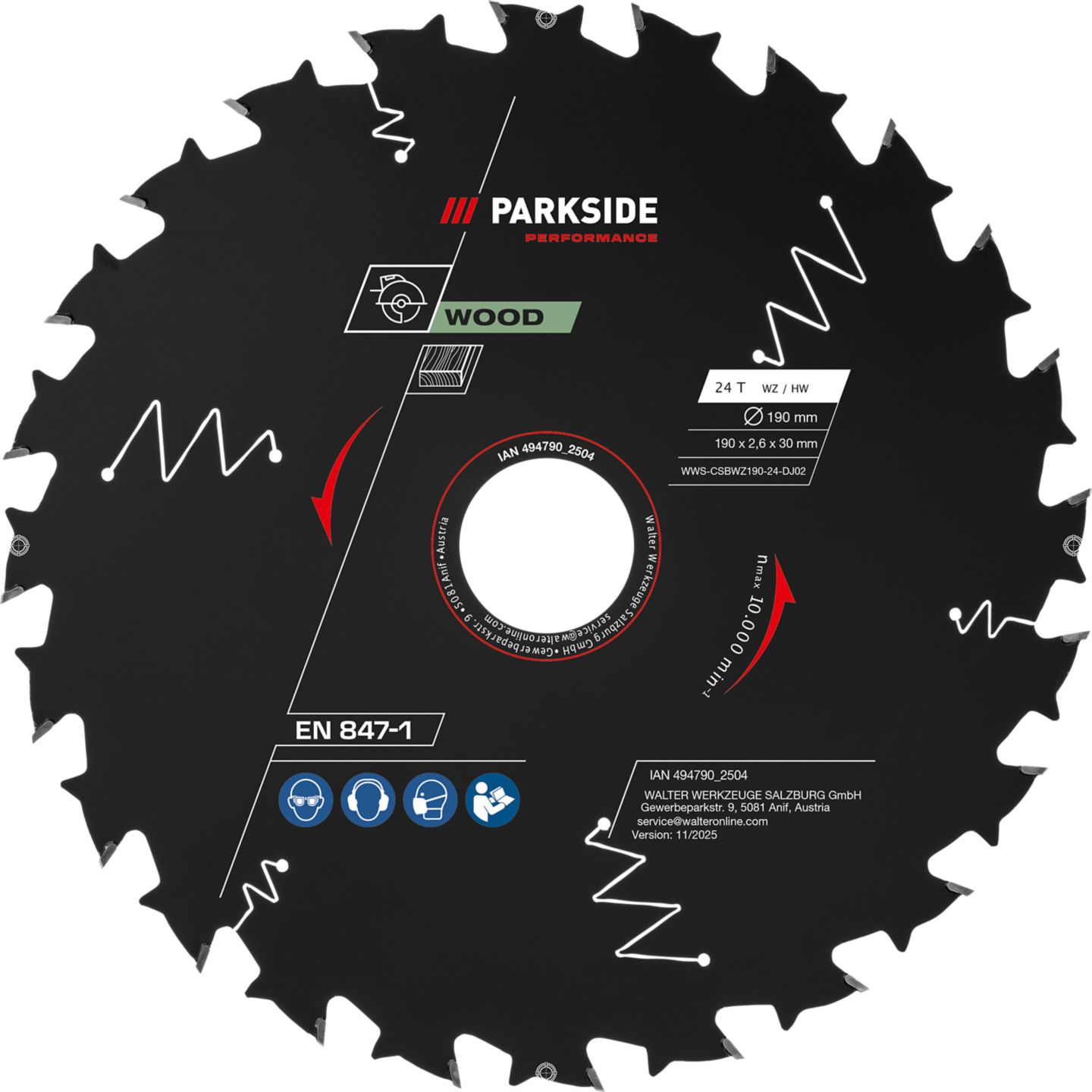 Parkside Performance Pílový kotúč