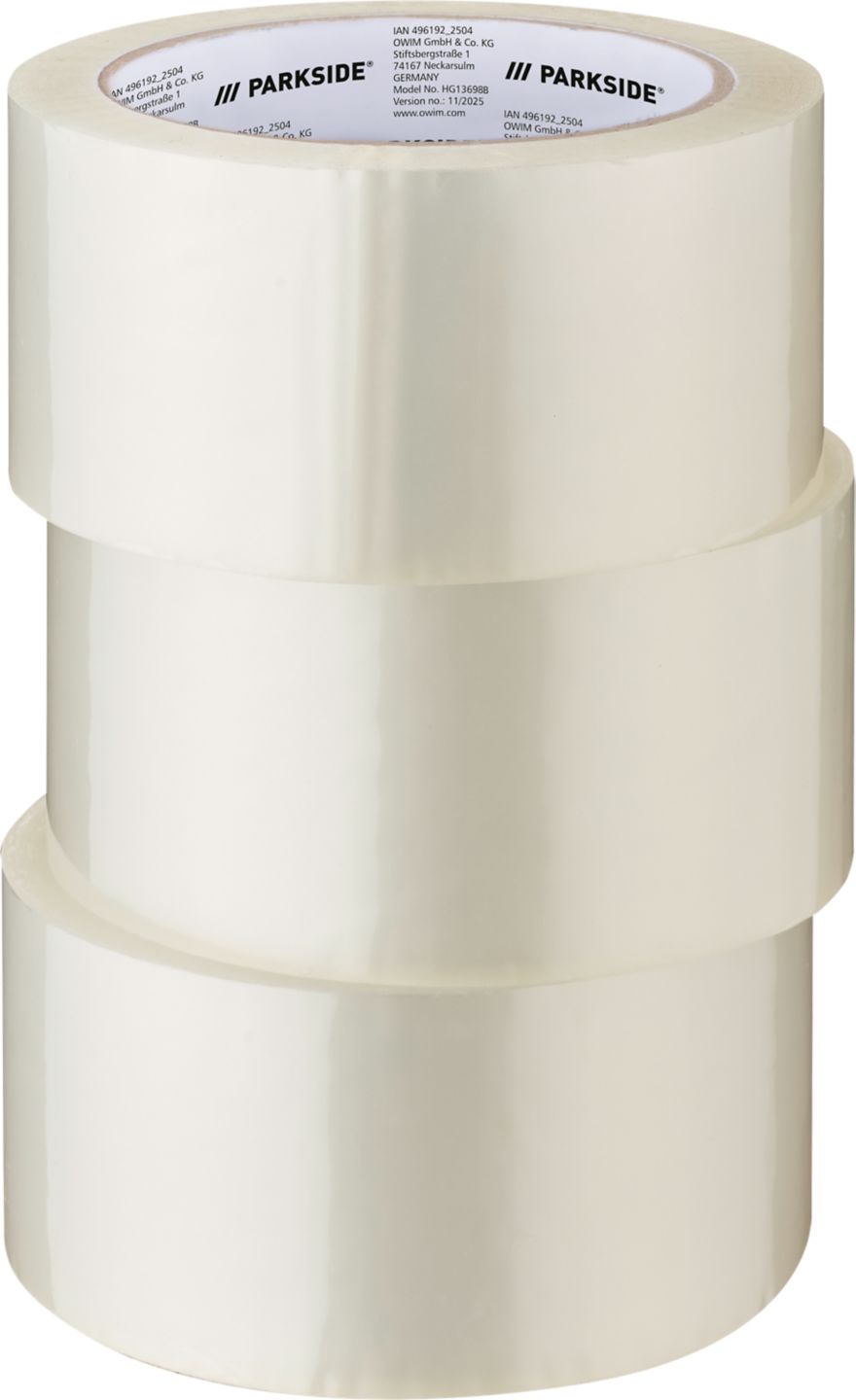 PARKSIDE® Packband transparent (3 Rollen)