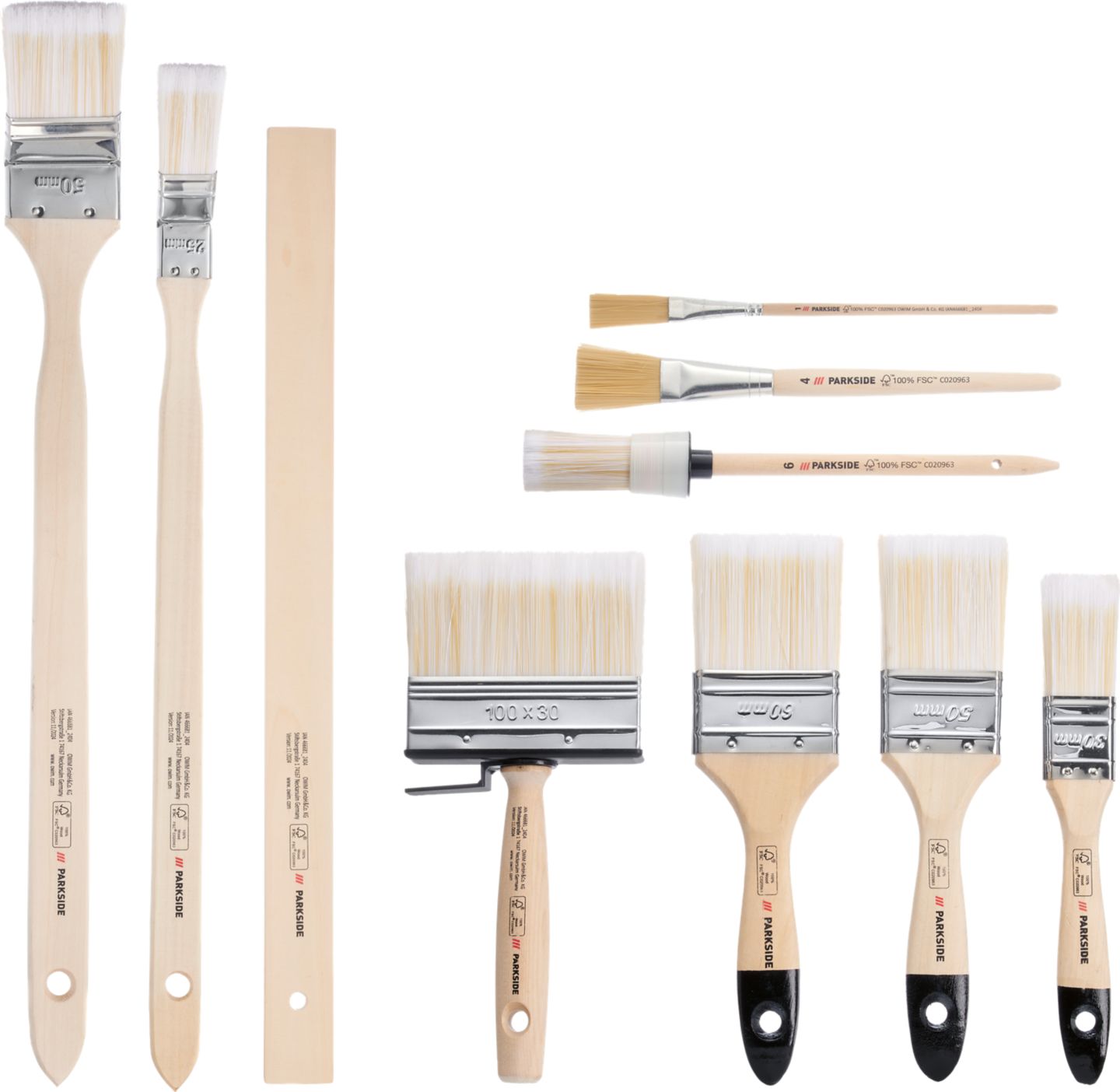 PARKSIDE Sada štětců
10dílná