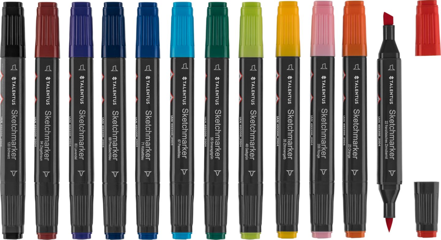 Изображение на Talentus Маркери за скициране
различни видове