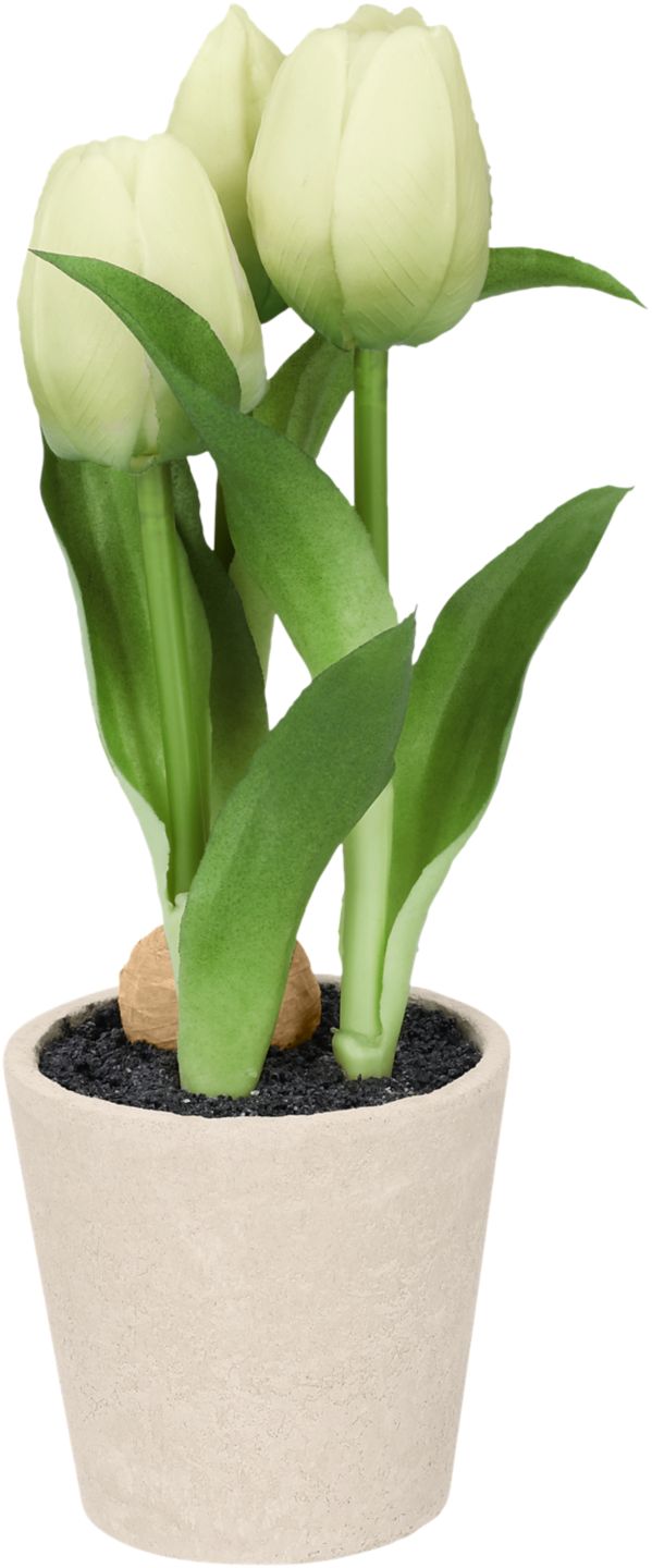 LIV & BO Umělé tulipány v květináči