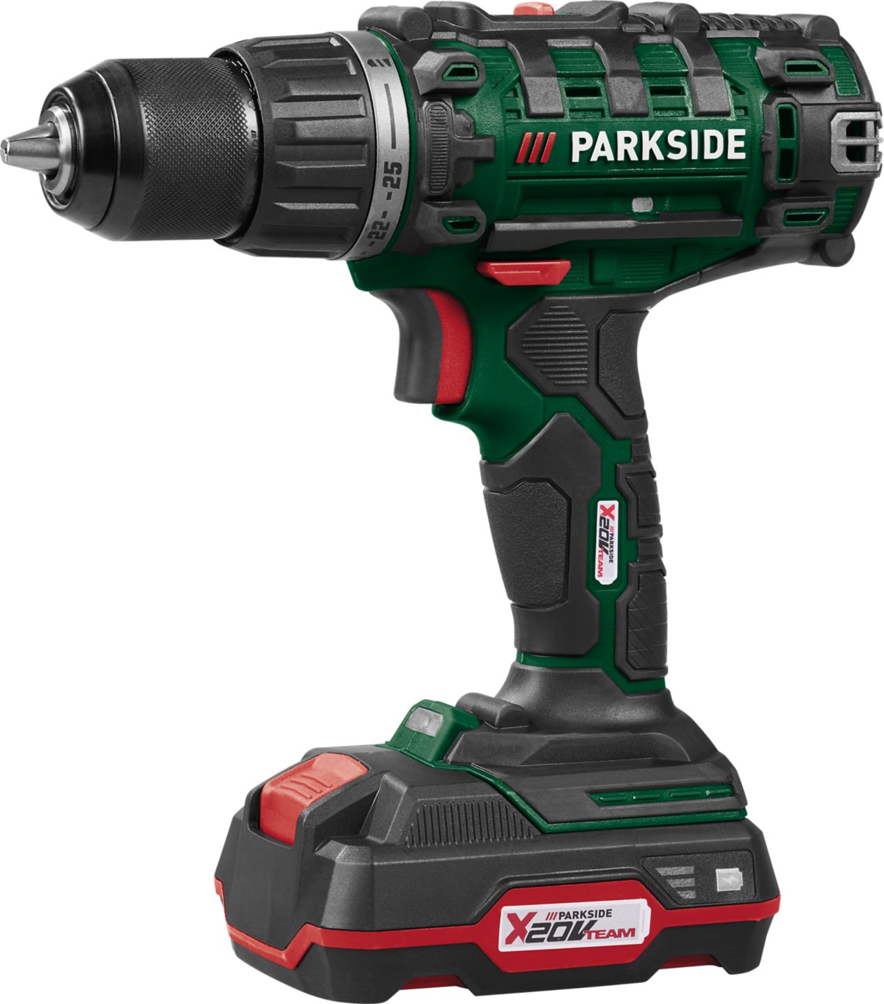 PARKSIDE® Akku-Bohrschrauber-Set 20 V »PABS 20-Li I9« mit 2 Akkus