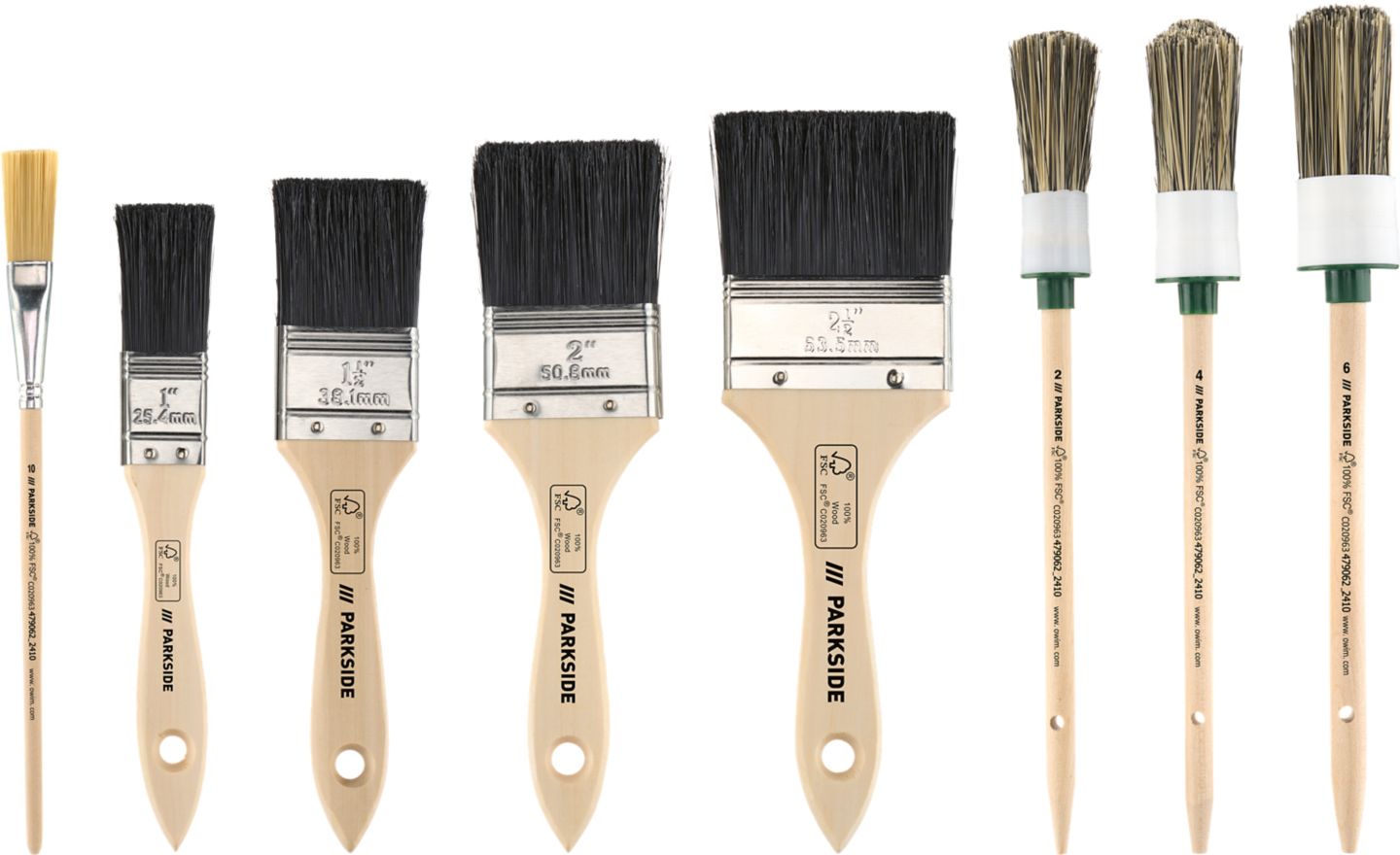 PARKSIDE Sada štětců
8dílná