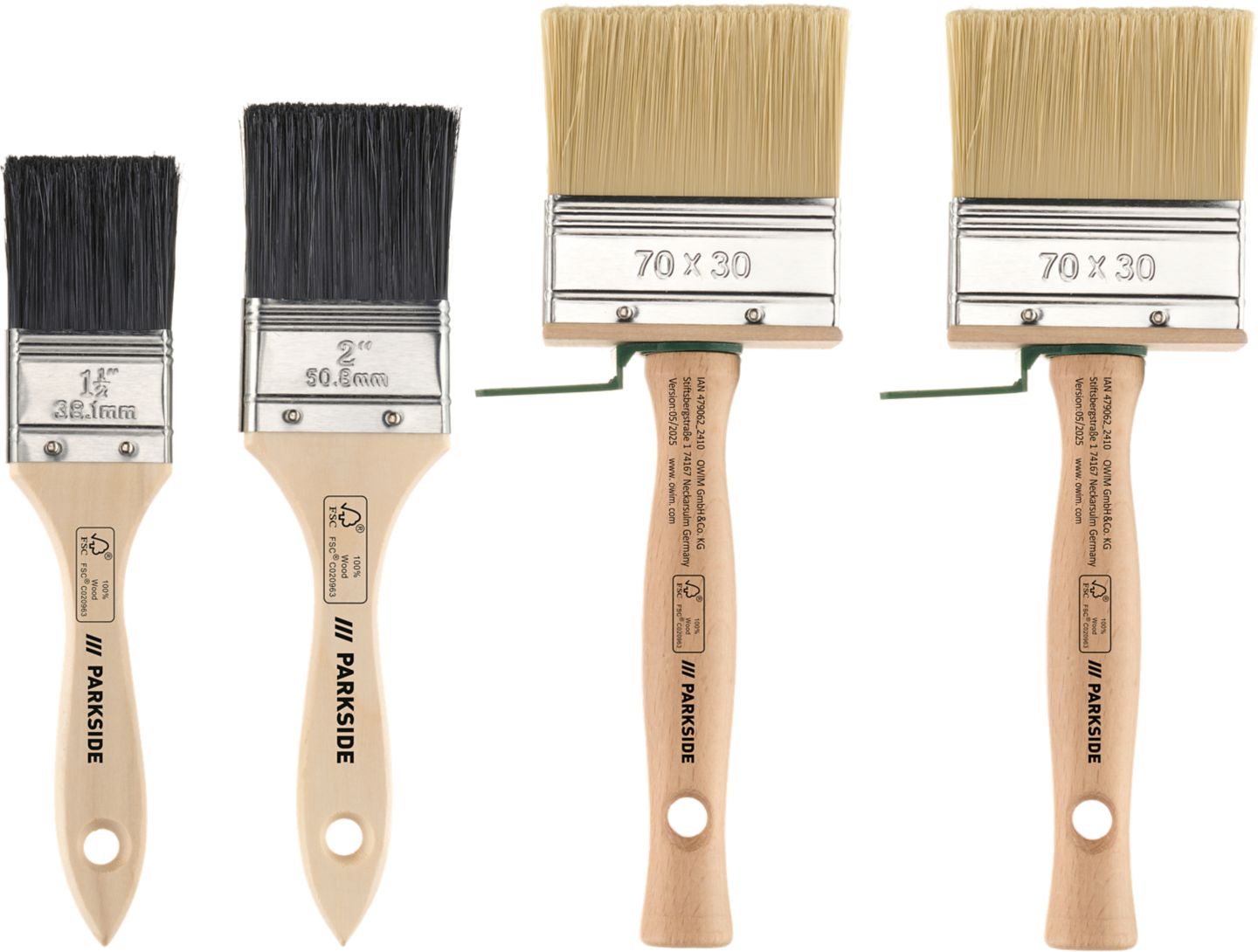 PARKSIDE Sada štětců
4dílná