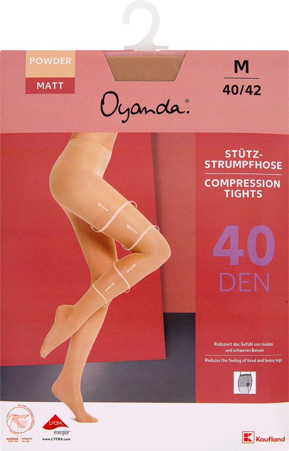 OYANDA Dá silonkové punčochy 40DEN
36/38-52/54