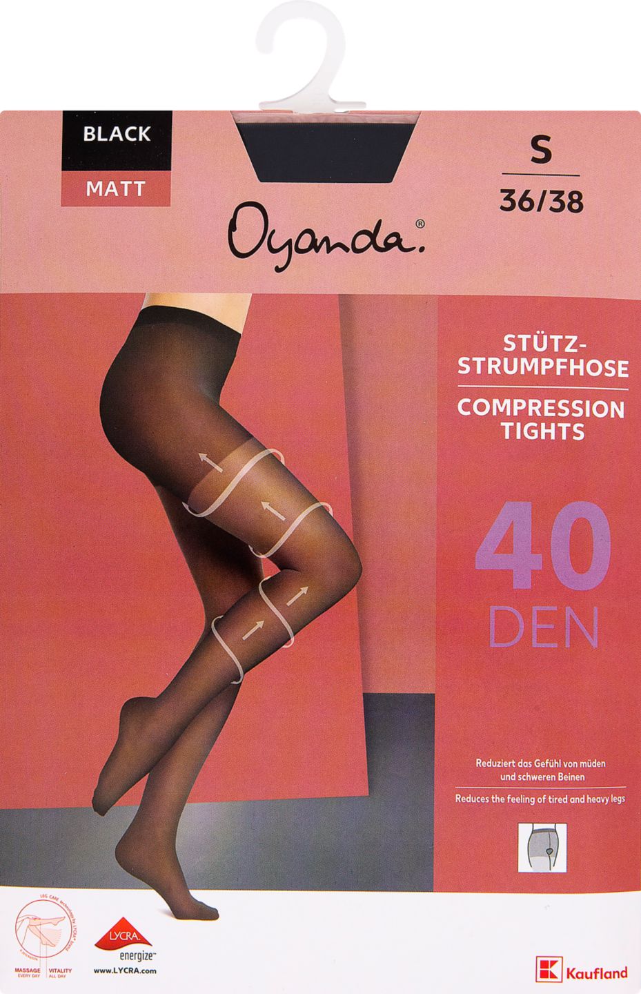 OYANDA Dá silonkové punčochy 40DEN
36/38-52/54