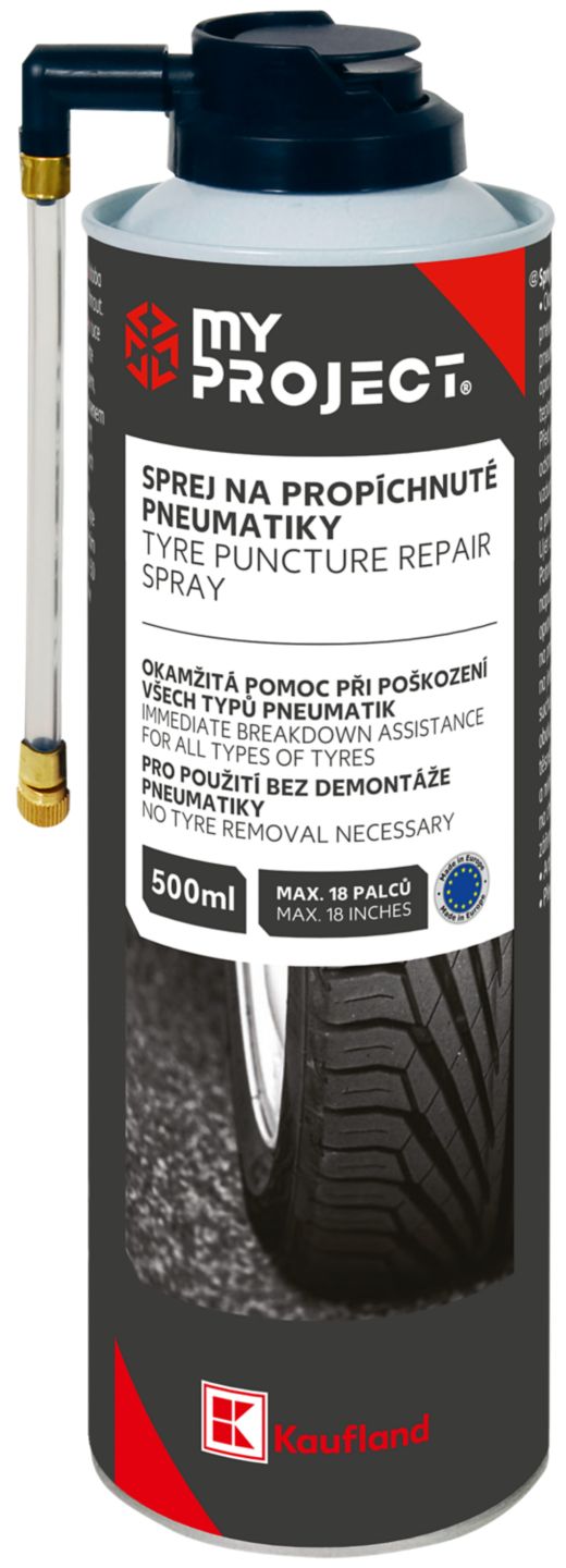 MY PROJECT Sprej na opravu pneu
objem: 500 ml