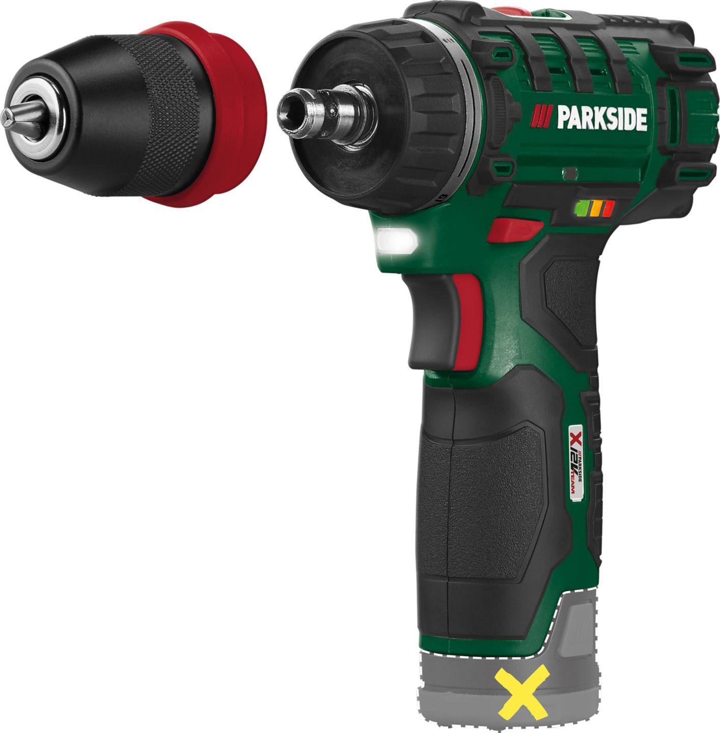PARKSIDE® Akku-Bohrschrauber 12 V »PBSA 12 E4« ohne Akku