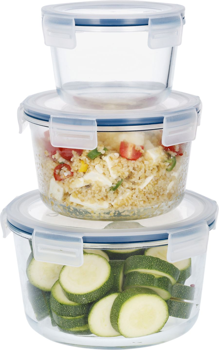 SILVERCREST® Glasfrischhaltedosen-Set rund