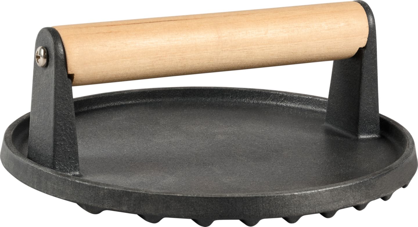 GRILLMEISTER Drážkovaný lis na hamburgery
rozměry: 17,8 x 7,5 cm