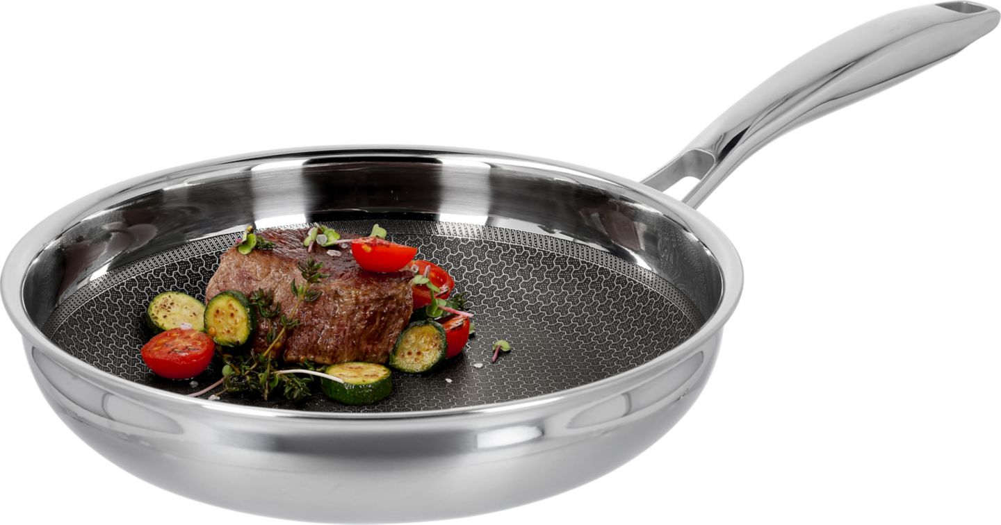 SILVERCREST® Edelstahl-Pfanne »Wabenstruktur«