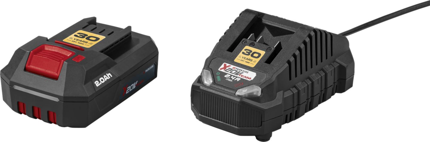 PARKSIDE® 20-V-Akku-Starterset mi Akku 2 Ah und Ladegerät