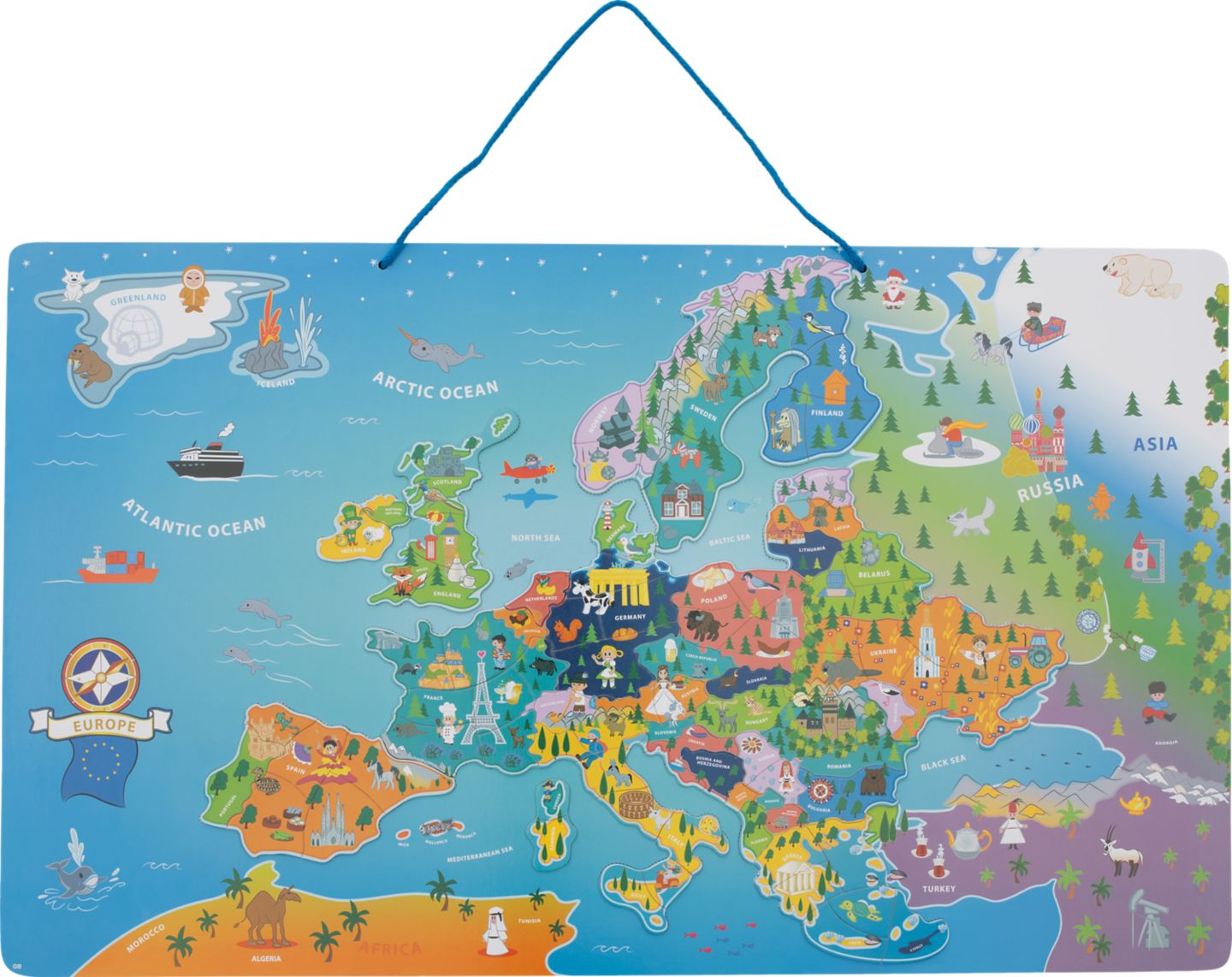 LUPILU Magnetická mapa Evropy
95 dílů