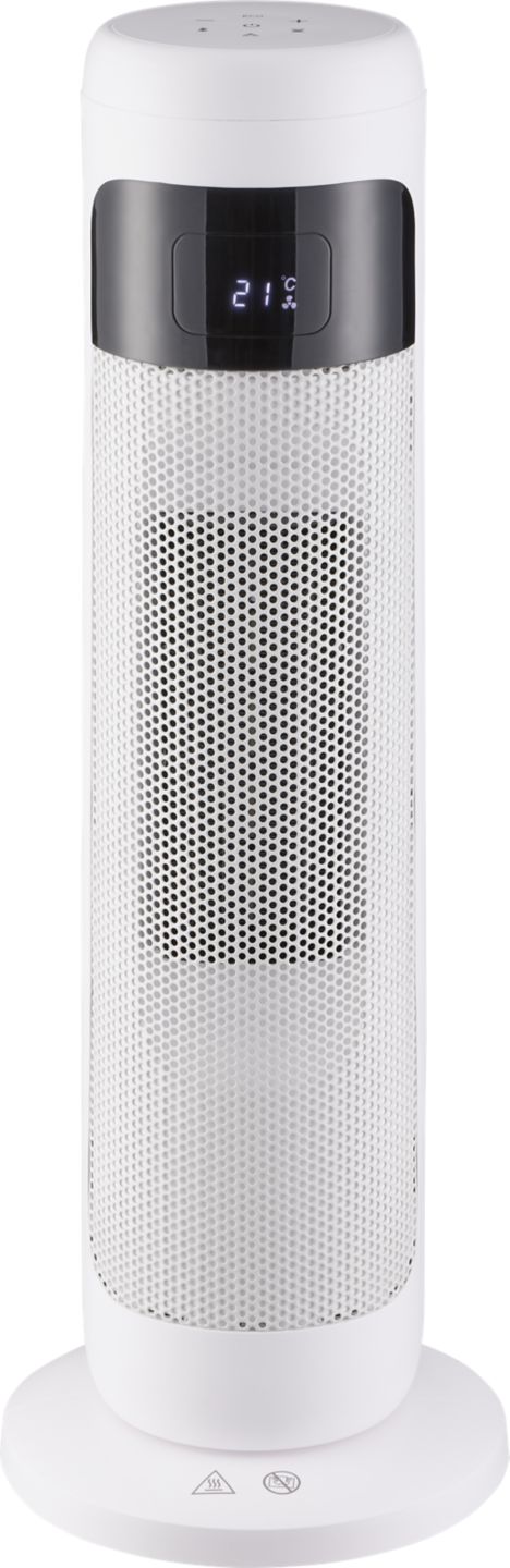 TRONIC Věžový keramický ohřívač
s ventilátorrem, bílý