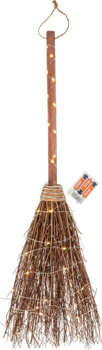 LED čarodějnické koště interiérová dekorace
80 cm