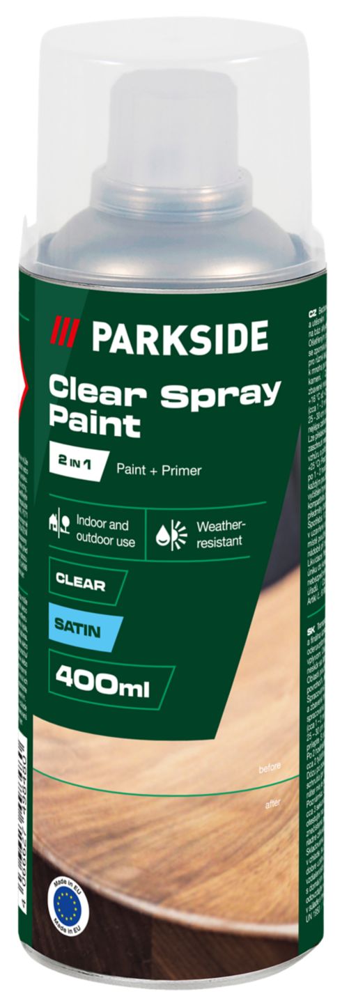 Parkside Transparentný lak 2v1