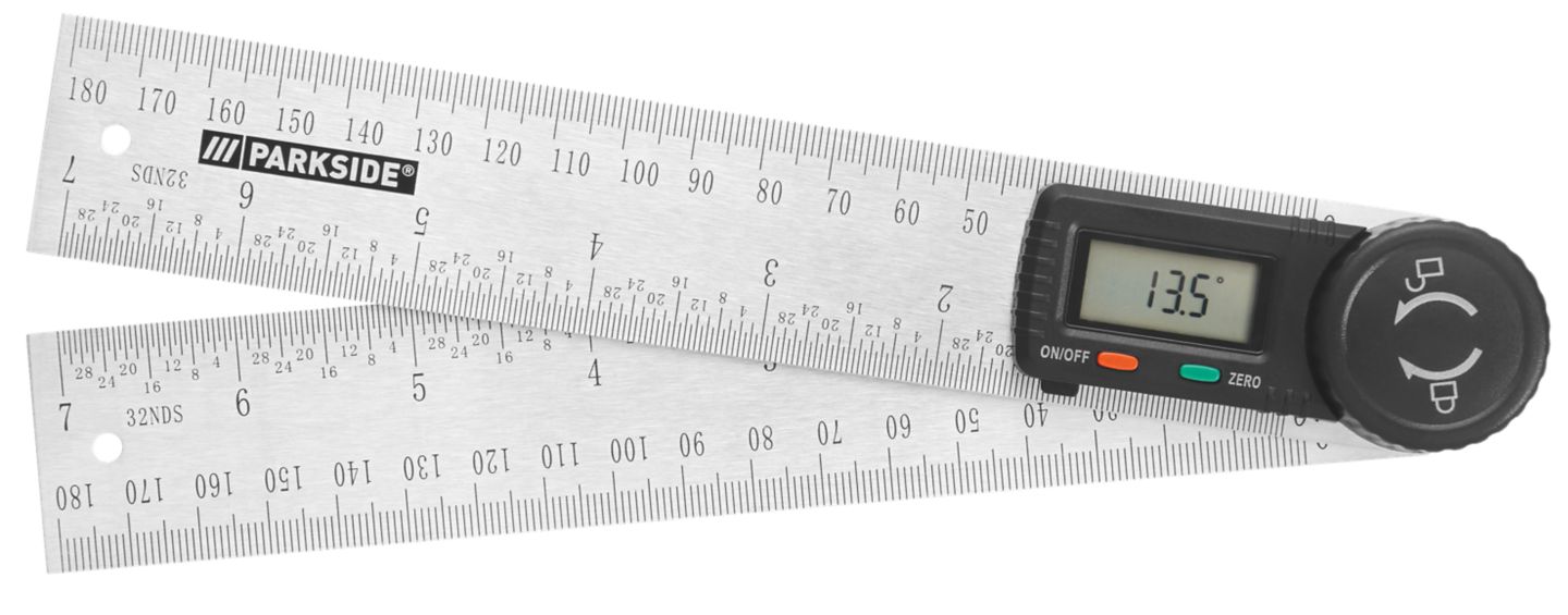 PARKSIDE Digitální úhloměr
LCD displej
