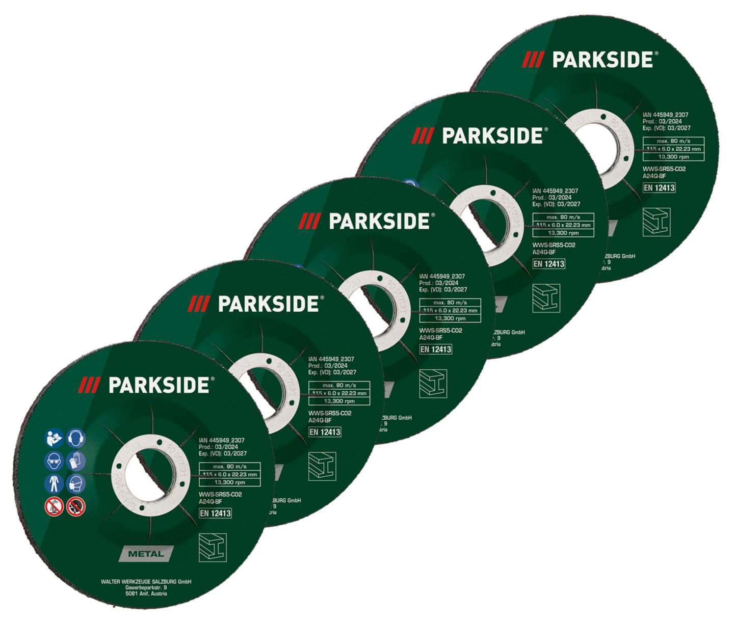 Parkside Set ploča za obrađivanje