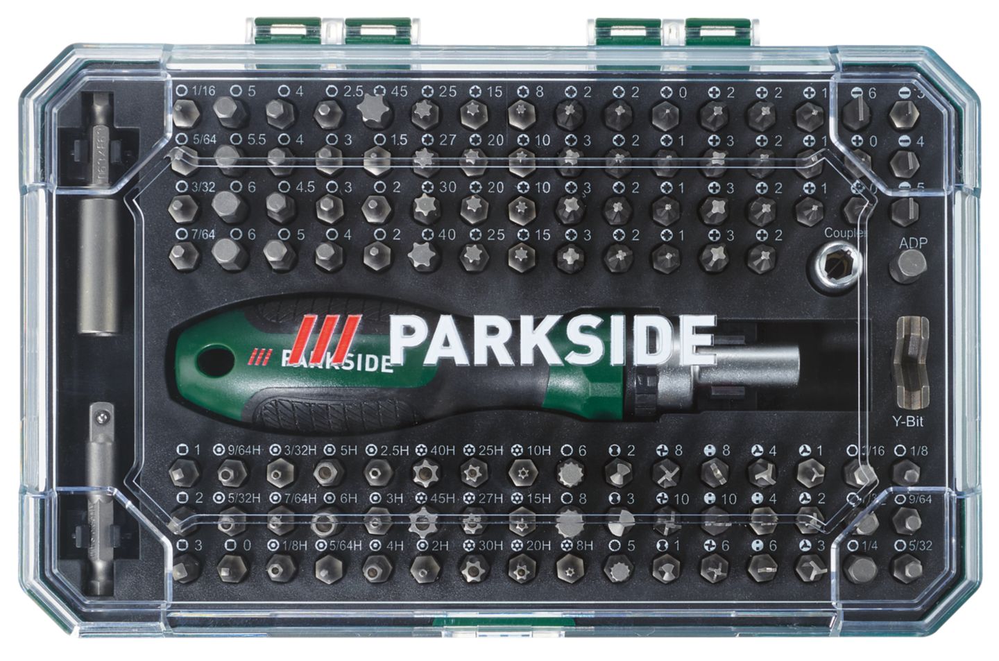 Parkside Odvijač čegrtaljka s bit.