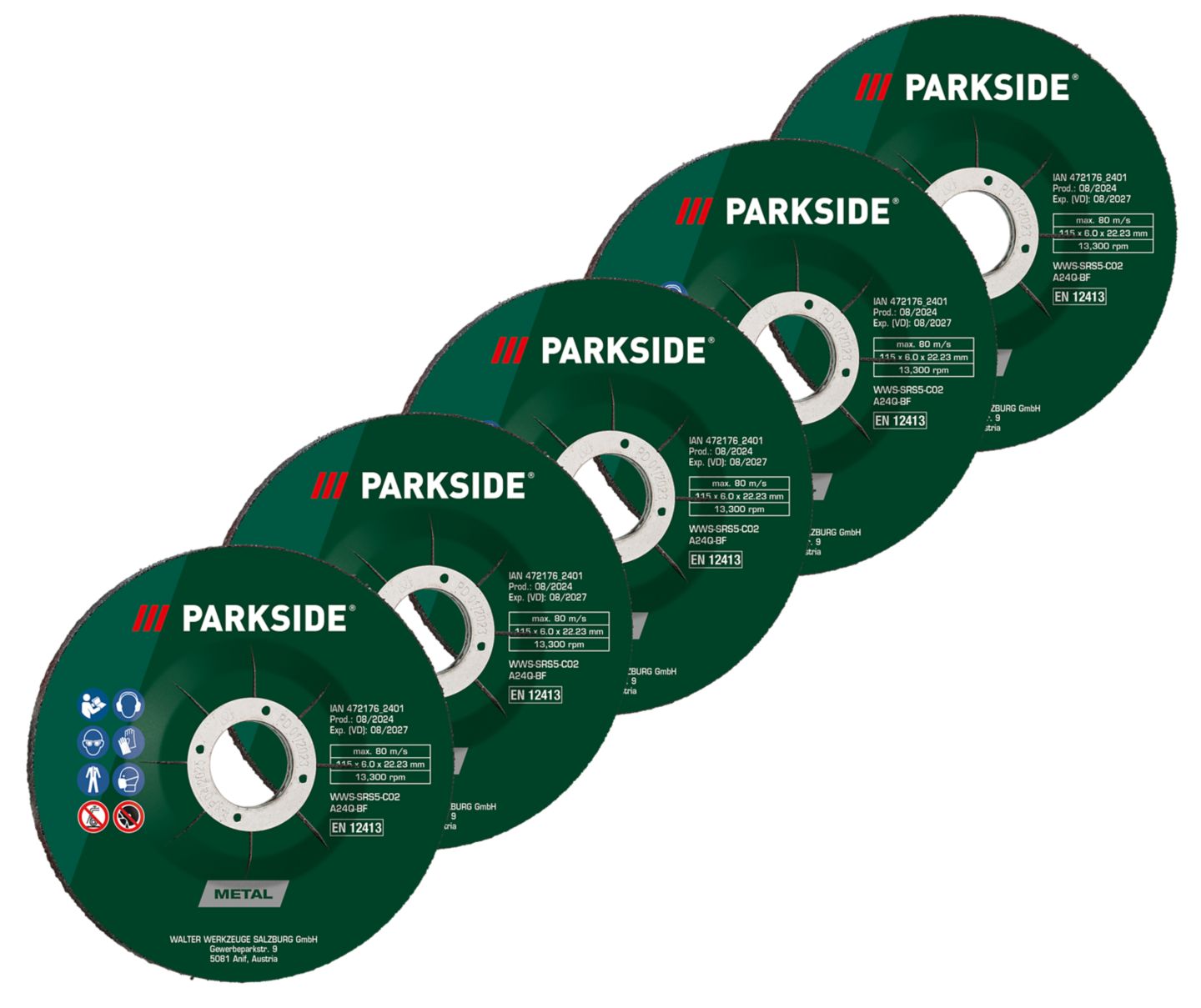 Parkside Súprava kotúčov