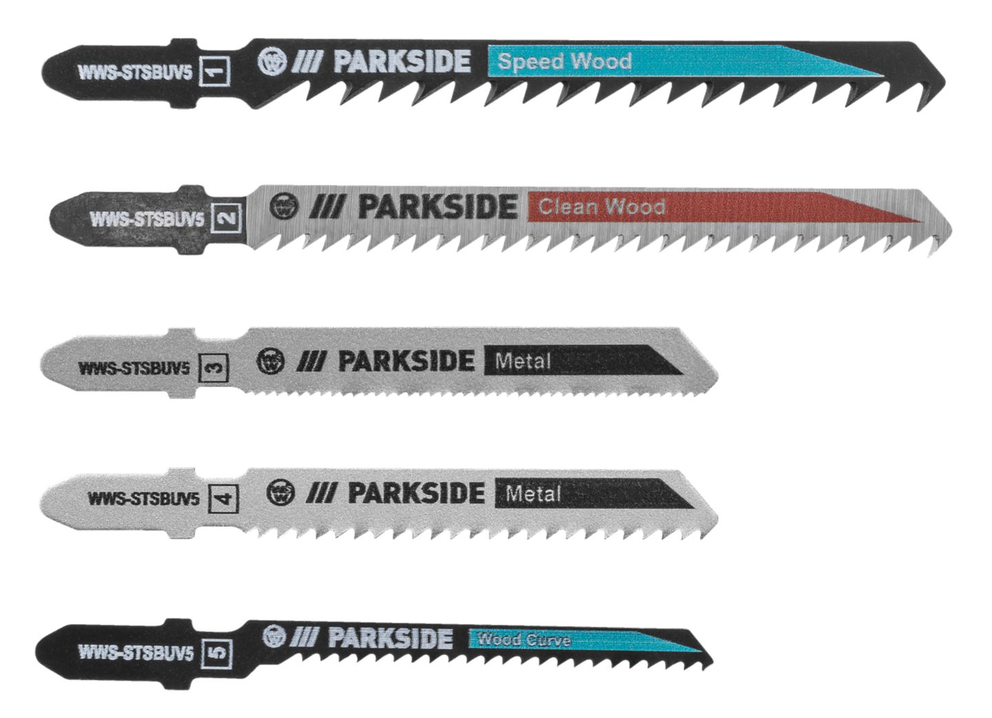 Изображение на Parkside® Комплект ножове за зеге
универсални