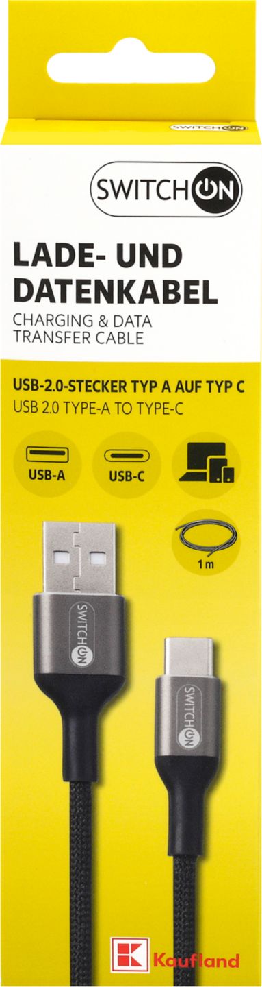 SWITCH ON Kabel pro nabíjení a přenos
dat, délka: 1 m
