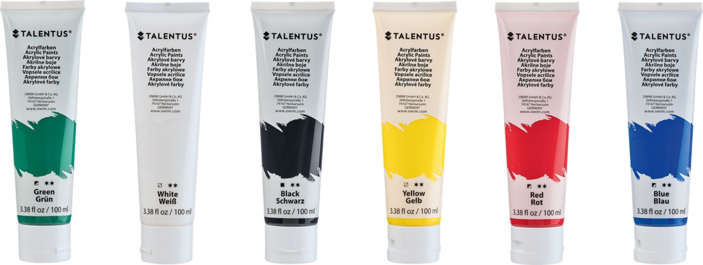 TALENTUS Akrylové barvy
6 kusů v balení