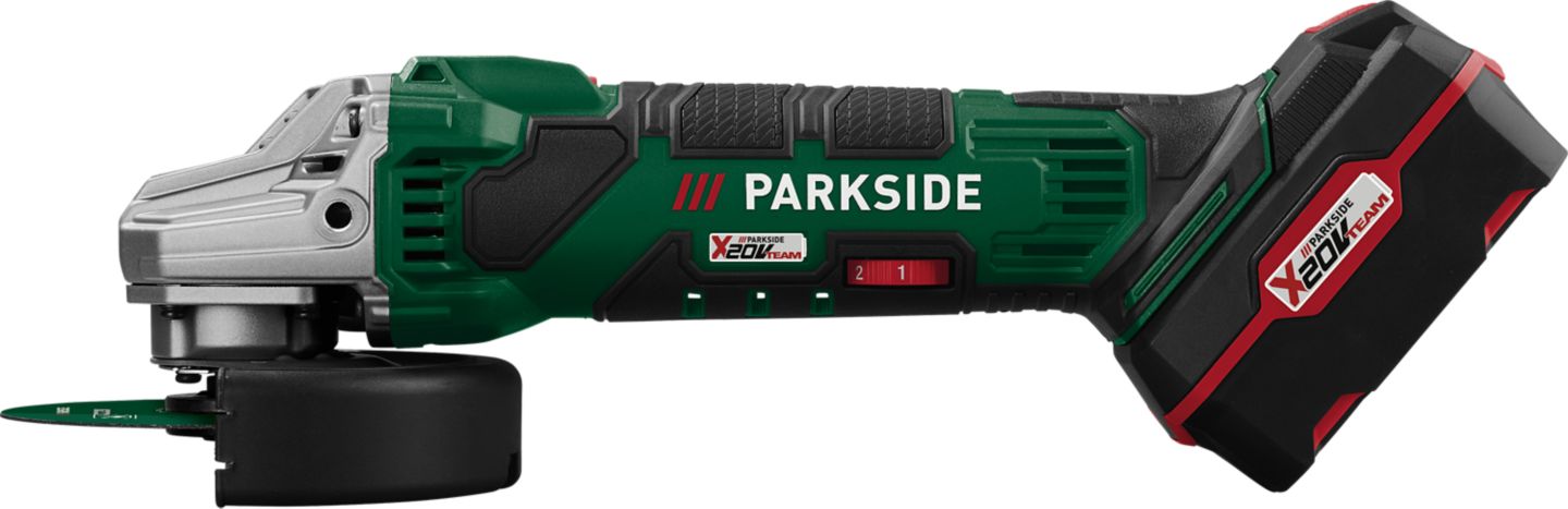 Parkside Aku uhlová brúska