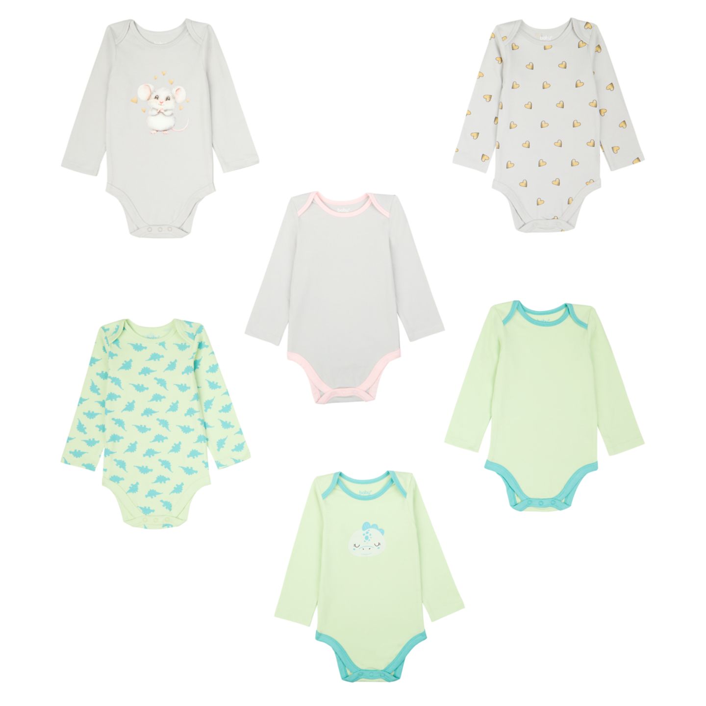 BABYBEST Baby-Langarmbodys