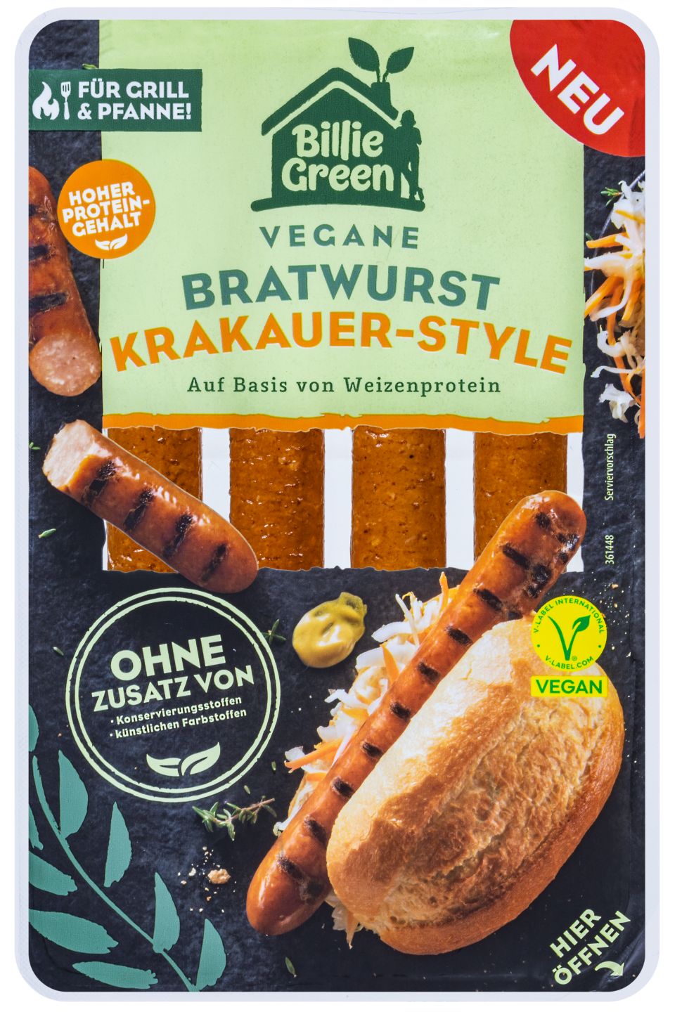 BILLIE GREEN Vegane Bratwurst