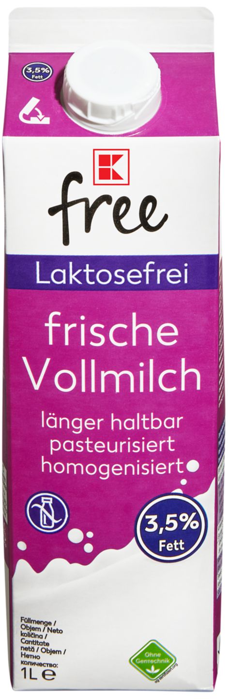 K free čerstvé mléko 3,5%
snížený obs. Laktózy
