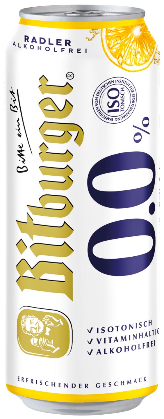 BITBURGER Premium Pils oder Radler naturtrüb