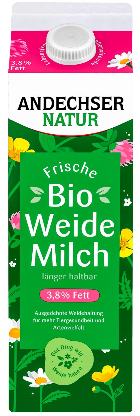 ANDECHSER NATUR Bioland frische Vollmilch 3,8 % Fett