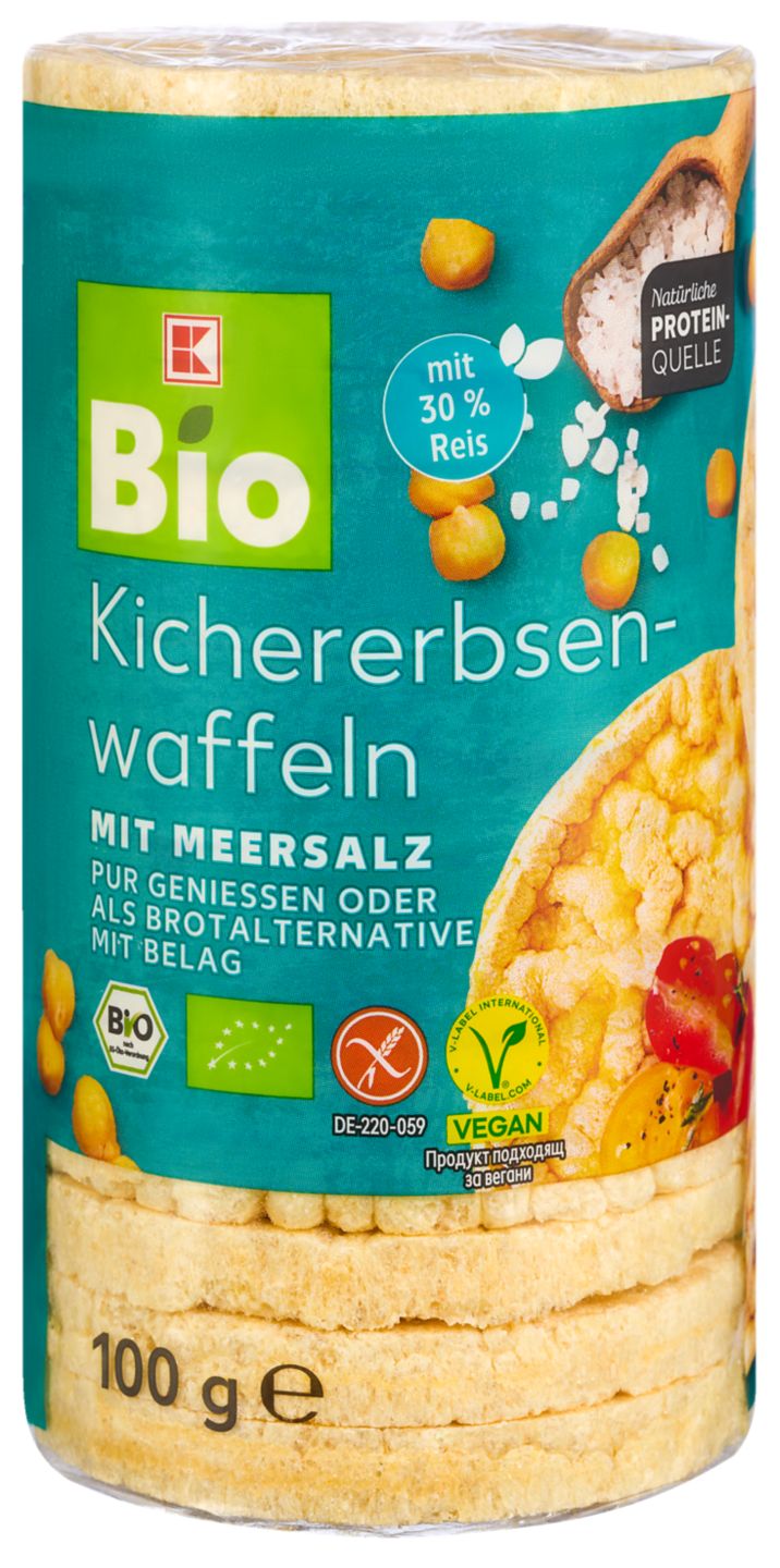 K-BIO Bio-Kichererbsenwaffeln