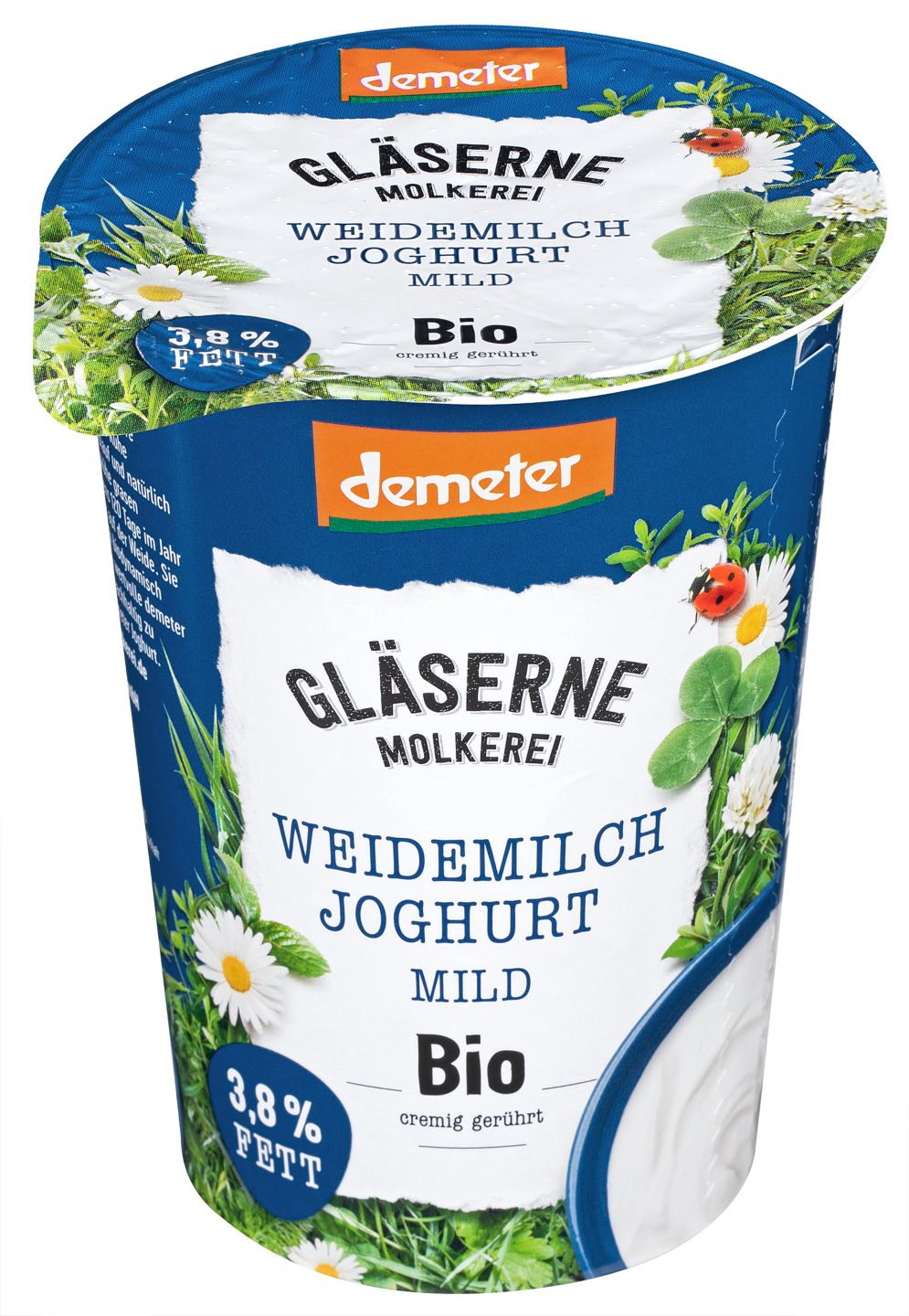 GLÄSERNE MOLKEREI Demeter Weidemilch-Joghurt