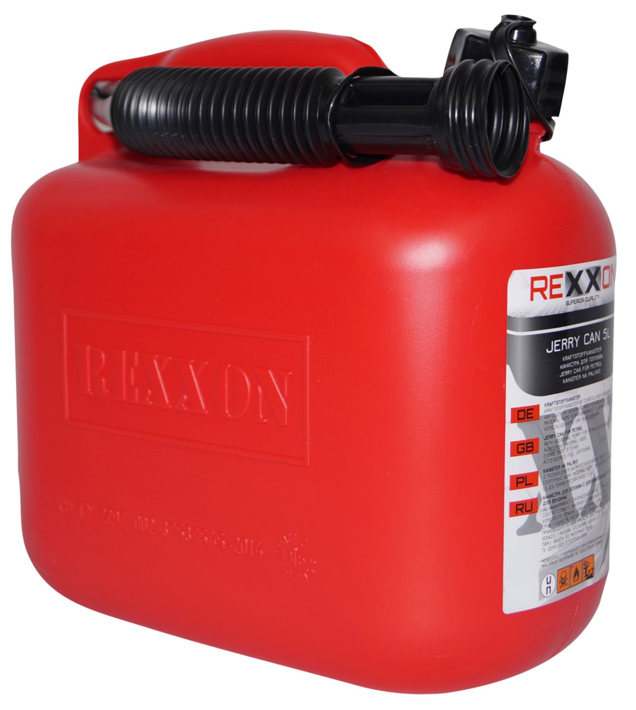 Rexxon Kanister na benzín, 5 l