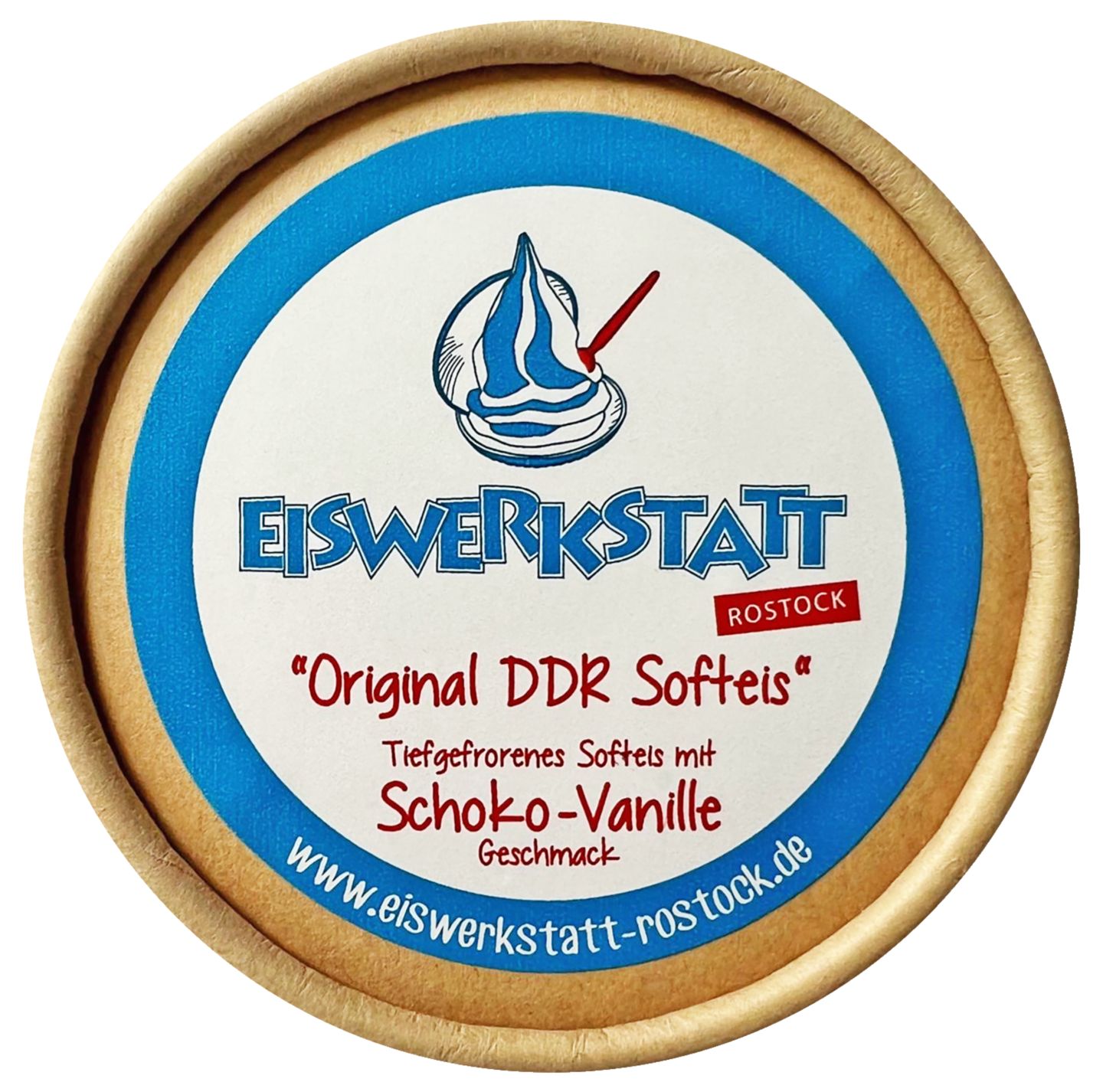 EISWERKSTATT ROSTOCK Original DDR Softeis