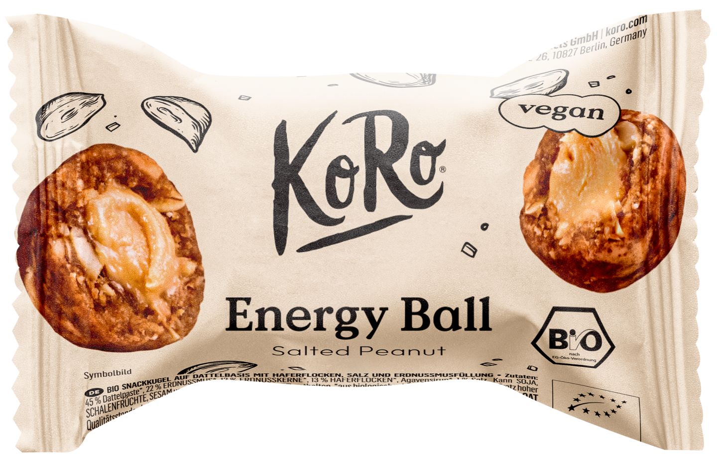 KORO Bio-Energy-Ball Salted Peanut