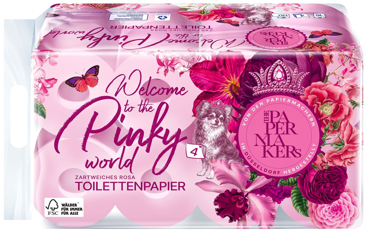 THE PAPERMAKERS Toilettenpapier »Pinky World«