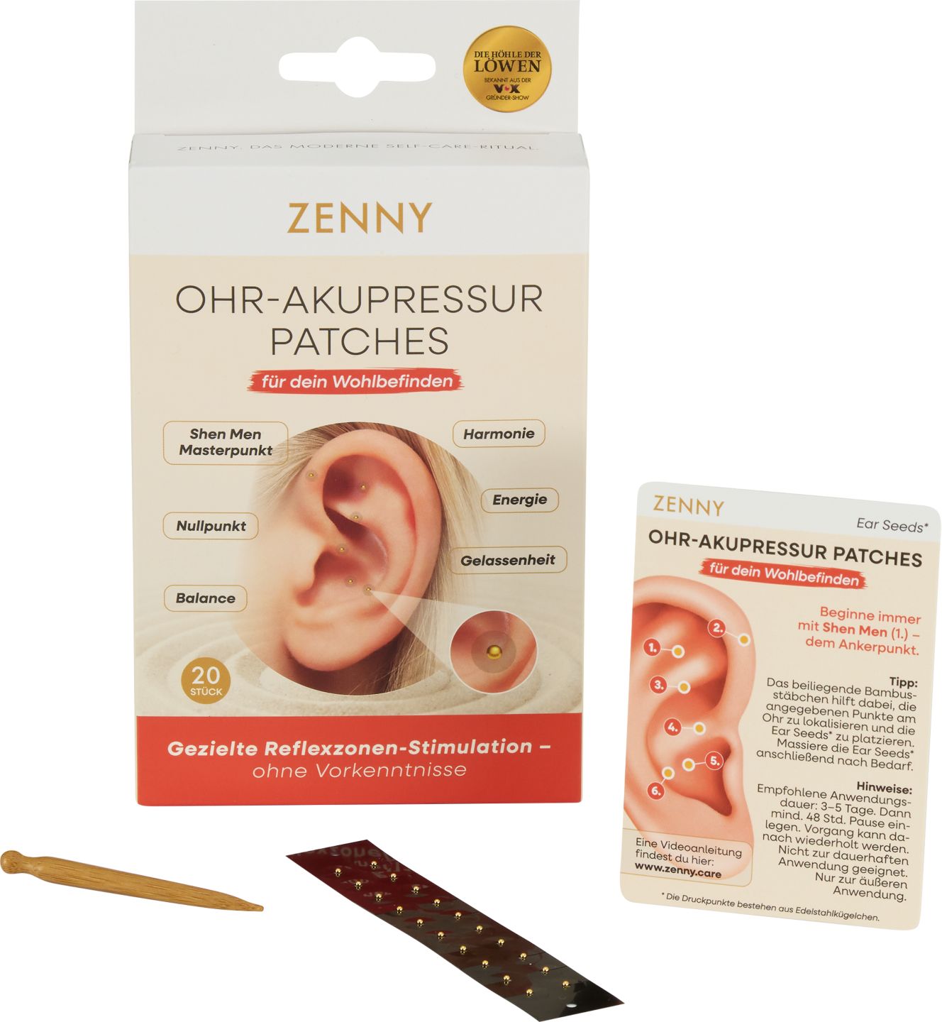 ZENNY Ohr-Akupressur-Kit »Ear Seeds«