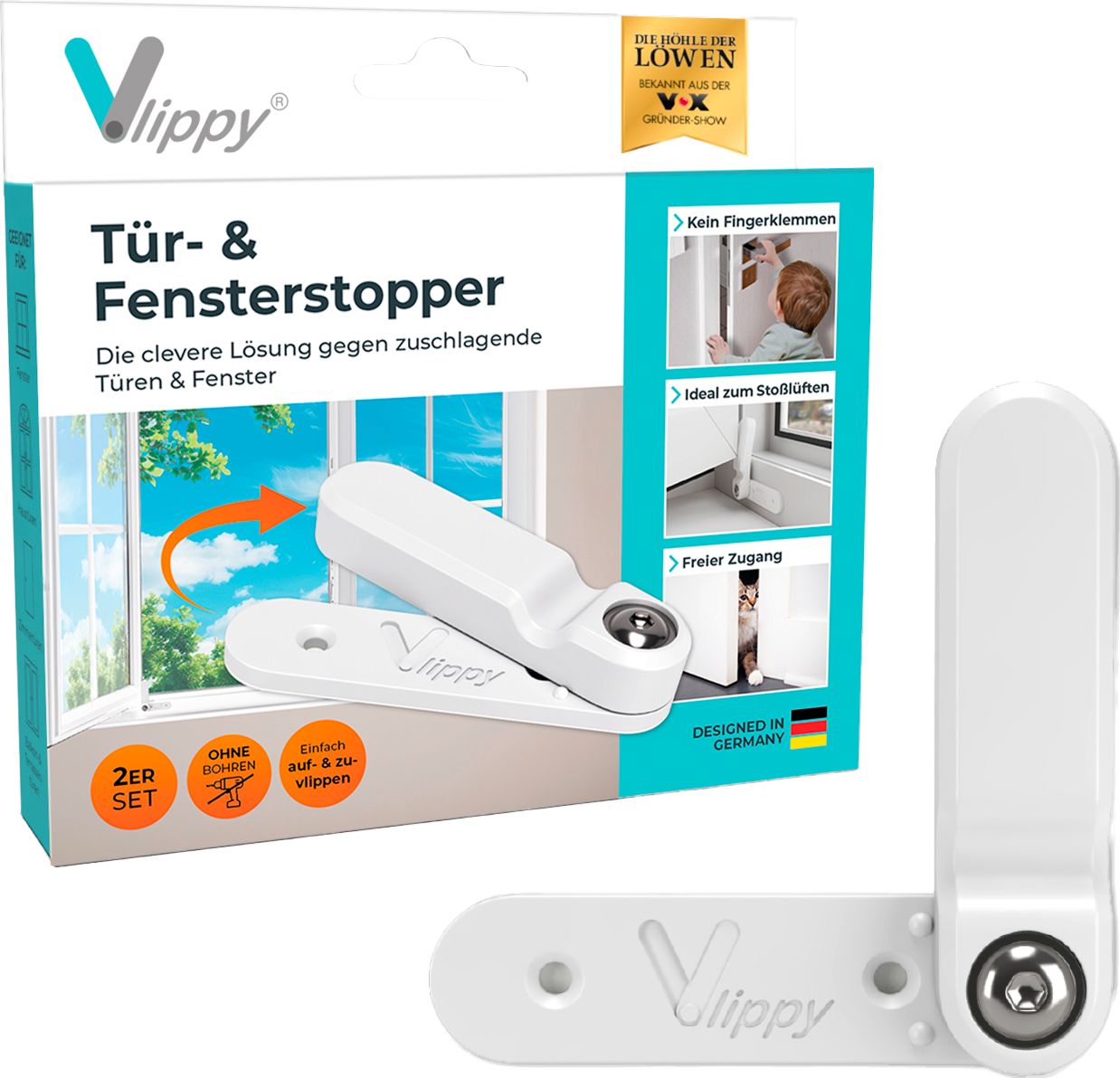 VLIPPY Tür- und Fensterstopper 