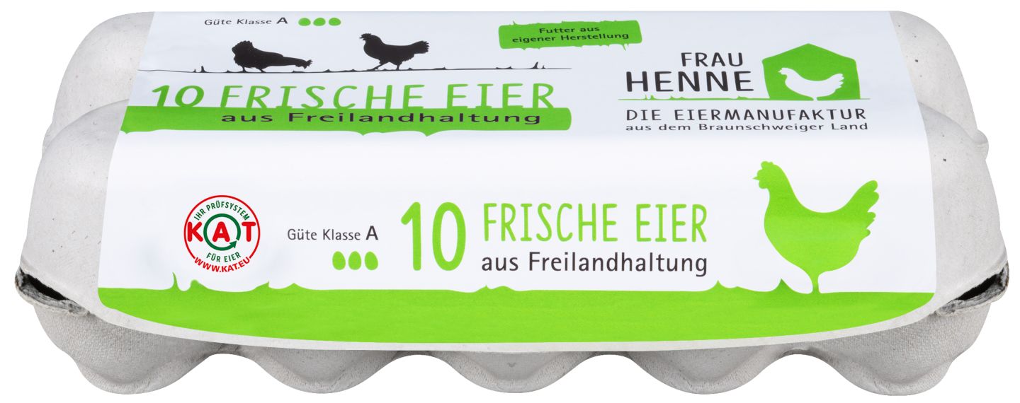 FRAU HENNE Frische Eier