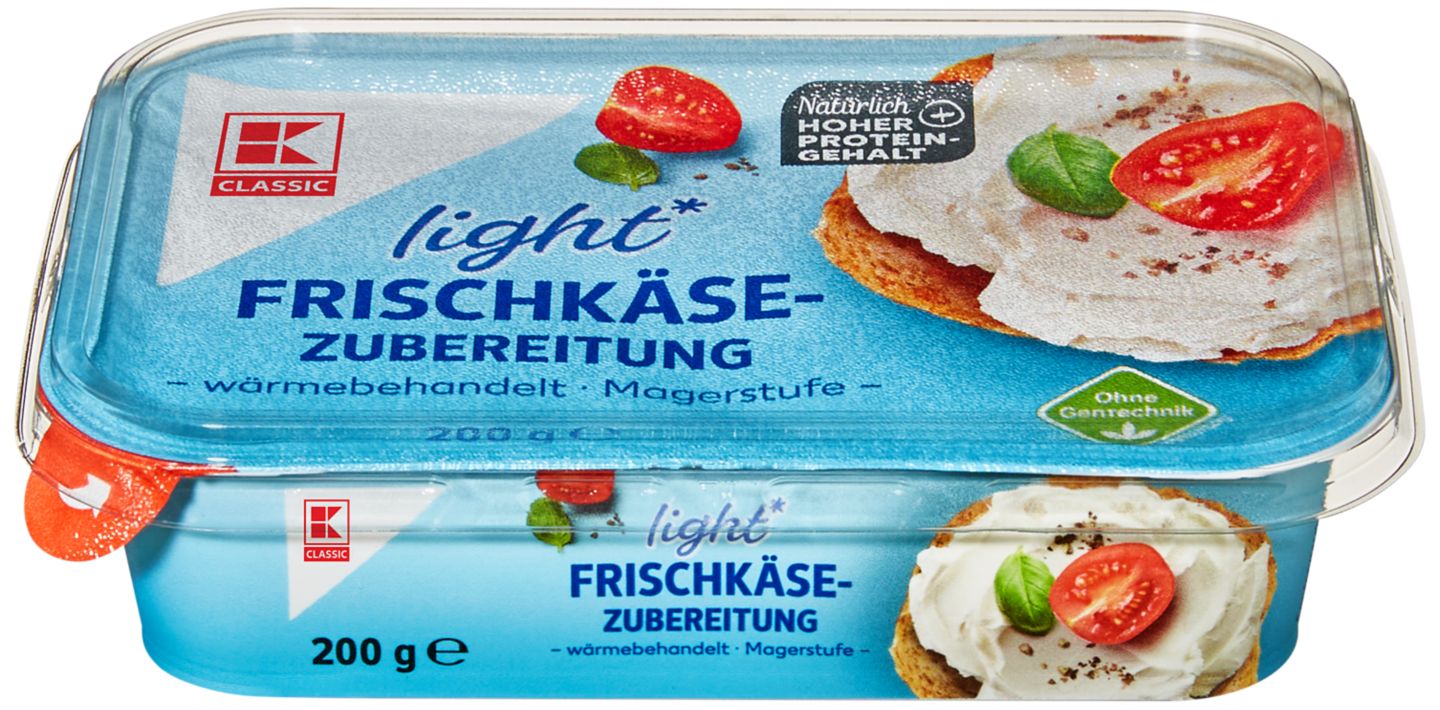 K-CLASSIC Frischkäsezubereitung light oder mit Joghurt