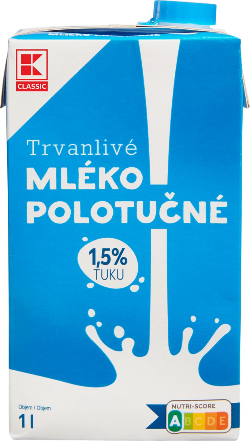 K-Classic Trvanlivé mléko 1,5 %