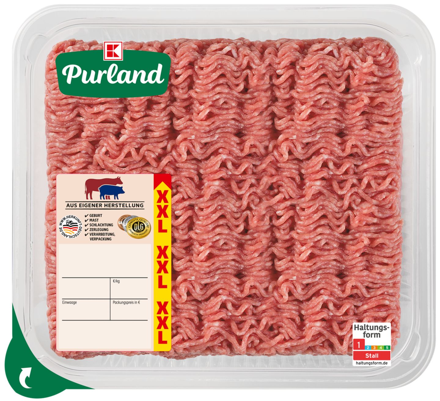 K-PURLAND Hackfleisch gemischt XXL