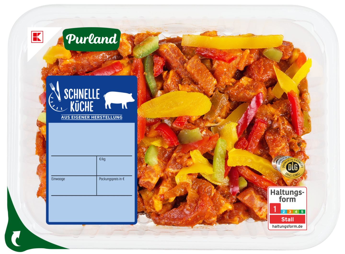 K-PURLAND Schnelle Küche Geschnetzeltes Ungar. Art