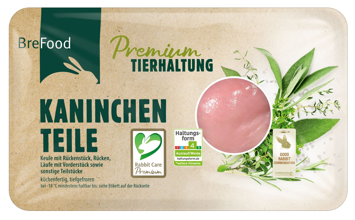 BREFOOD Kaninchenteile