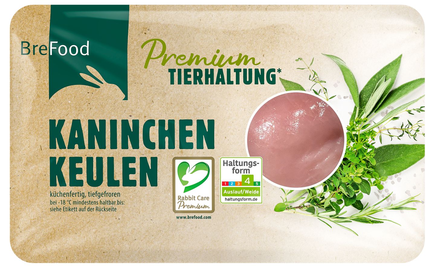 BREFOOD Kaninchenteile oder -keulen